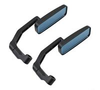 Hosrivae Motorcycle Rearview Mirror for Handlebars - Adjustable 360° Viewing Angle with For Ultra-Clear Glass, Rectangular Design for Wide Visual Range, Compat(BLACK)