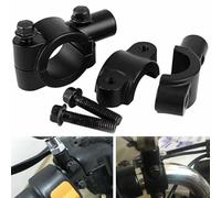 Hosrivae Motorcycle Rearview Mirror Mount Clamp, Aluminum M10 Thread Adaptor for 22mm Handlebars, Compatible with Motorcycles Scooters E-Bikes