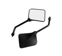 Hosrivae Motorcycle Side Rearview Mirror Assembly - Foldable Glass Universal Fit for All Adjustable Construction 2 Mirrors Head Pp Clear White Motorcycles Joint Glass Includes