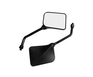 Hosrivae Motorcycle Side Rearview Mirror Assembly - Foldable Glass Universal Fit for All Adjustable Construction 2 Mirrors Head Pp Clear White Motorcycles Joint Glass Includes