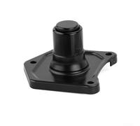 Hosrivae Motorcycle Solenoid Cover with Push Button Starter - For CNC Aluminum Backup System for Handlebar, Direct Activation, Chrome & Black Finish(BLACK)