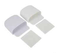 Hosrivae Organizer Wall Mounted Sticky Storage Holder Abs Plastic with Control 2pcs Remote Phone Charging Port Various Purpose(White)