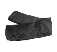 Hosrivae Outdoor Storage Bench 210D Oxford Waterproof UV Resistant with Adjustable Drawstring Patio Garden Furniture Black(134 * 69 * 89cm)