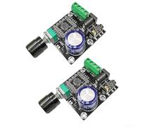 Hosrivae PAM8610 Digital Board Dual Channel 15W Audio Module DC 6-15V Power Supply Compact PCB For DIY Speaker for System，2 Pack