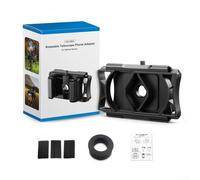 Hosrivae Phone Clamp with Cold Shoe, 66-95mm Adjustable Phone Holder Vlogging, ABS Mobile Rig Smartphone Microphone Light, Black