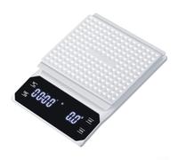 Hosrivae Plus Manual Coffee over Roasted Pour Scale Coffee Plus Multi-unit Measurement in G/oz/ml for Espresso for Digital Brewing Beans Having 0.1g Led Display (white)