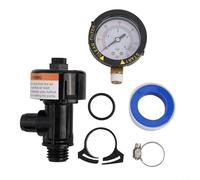 Hosrivae Pool Spa Filter Replacement Kit Includes O- ring Clip Install Top Release Manual Relief Valve with Pressure Gauge
