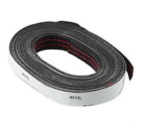 Hosrivae PU Leather Dashboard Trim Strip - 4M Black and Red Interior Moulding Decor for Car Dashboard, Door Panels & Trim (Cut-to-Fit, Self-)