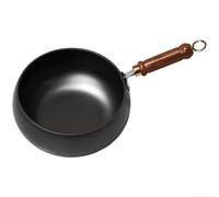 Hosrivae Pure Iron Wok 24cm Traditional Hand for Forged Design Pure Iron | Traditional hand- for forged craft, thick iron body, superior heat retention, for ideal for high-heat stir-frying(A)