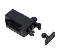 Hosrivae Push-to-Open Cabinet Latch Catch for Drawers and Cupboard Doors, ABS Touch-Release Mechanism, No Handle Required, Black, 4-Pack - for Home & Kit