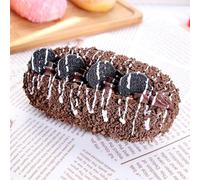 Hosrivae Realistic PU Simulated Bread Model Decoration for Bakery, DIY Craft Shop & Market Stall Display - 15 x 8 x 6 cm Soft Fragrance- Food Prop(BROWN)