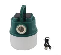 Hosrivae Rechargeable Solar Camping Lantern with Zoom, 4 Modes LED Tent Light, USB Powered Hanging Lamp Outdoor Hiking Fishing Green(C51 green)