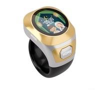 Hosrivae Rechargeable Tasbih Counter Ring for Zikr, 40mAh Battery, Electronic Digital Prayer Beads with TypeC Charging, 3 Sizes (18/20/22mm)(18/20/22mm(18/20/22mm0(18/20/22mm(White)