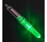 Hosrivae Red/Green Waterproof Fishing Light for Night Fishing & Fish Gathering - 72mm PE Glow Float Lamp with CR425 Battery, Submersible to 250m, High-Bright(GREEN)