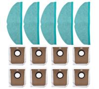 Hosrivae Replacement Mop Cloth Set for Conga 8090 For Ultra & 9090 AI Robot Vacuum - 5-Piece Nonwoven Microfiber Pads, Washable & Compatible with For Conga Mopping System