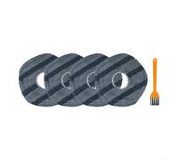 Hosrivae Replacement Mop Pads for X10 Pro Cleaners X9 Robot Microfiber Spin Cleaning Vacuum 4-Pack for Pro and Premium Cloths(B)
