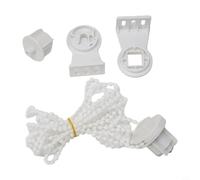 Hosrivae Roller Blind Fitting Kit 28mm 32mm Tubes, Heavy Duty Brackets with 300cm Chain, Side Top Repair Parts Inside Outside Recess, White Hardware Set with Safety Device Included(28mm)