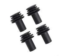 Hosrivae RV Cover Protective Sleeve, 4-Pack Rubber Gutter Spout Covers, Drainage Protection For RVs, Campers, Caravans, Tears And Leaks, Black