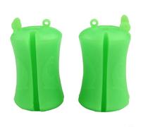 Hosrivae Silicone Elastic Fishing Rod Holder Set of 2 - Adjustable Non-Slip Rod Tie Strap for Securing, Organizing & Protecting Rods During Transport or For Stor(GREEN)