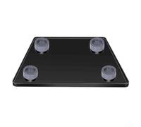Hosrivae Silicone Mat Fridge with Base Raisers, Leak-Resistant Drip Tray Washing Machine, Floor Protector Pad, Black, 24x24 Inch(24×24in)