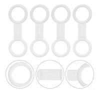 Hosrivae Silicone Snorkel Keeper Clip for Snorkeling and SCUBA Diving - 4-Piece Set, 10 cm Length, 2.5 cm Diameter Loops, Flexible & Elastic Retainer for