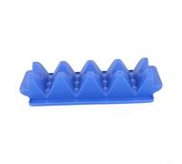 Hosrivae Silicone Taco Holder Stand for Upright Shell Baking Warming - Heat-resistant 4-taco 3-taco Tray Rack Dishwasher-safe Non-slip Grip - Blue/orange/red/green(Large Blue)