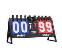 Hosrivae Sports Tabletop Scoreboard with 6-Digit Flipper Display, Detachable Triangle Base for Football, Volleyball, Basketball, Badminton & Table Tenn