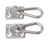 Hosrivae Stainless Steel Hanging Hook Set, Heavy-Duty Ceiling Swing Chair Bracket, Weather-Resistant & Rust-Proof for Outdoor Patios