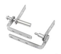 Hosrivae Steel Self-Return Swinging Door Hinges Cafe Saloon, Heavy Duty Loaded Hardware, Smooth Quiet Action, Silver(S)