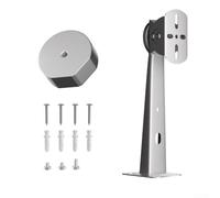 Hosrivae Steel Wall- Bracket for Starlink V4 Dish Antenna - Adjustable Tilt Angle, Includes Aluminum, Compatible with Pipe, Silver