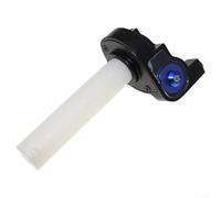 Hosrivae Throttle Handle Grips, Aluminum Alloy Quick-Release for Motorcycle, Moped & Scooter, Red/Blue/Gold, Direct Replacement(BLUE)