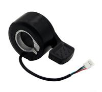 Hosrivae Thumb Throttle for Electric Scooters - 22.2mm ABS Finger Trigger with 3-Wire, Compatible with Hover-1, For COMET & For Eagle Models - Black/Red Br(BLACK SPEED)