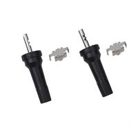 Hosrivae TPMS Tire Pressure Sensor Valve Stem Service Kit 62mm with Core, Cap & Mounting Screw for Cars and Motorcycles 11.5mm Wheel Diameter (2 Pack)