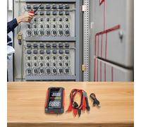 Hosrivae True RMS Digital Multimeter AC DC Voltage Current Capacitance Continuity Resistance Frequency And Ambient Temperature(FS899L + long watch case)