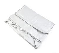 Hosrivae Waterproof Washing Machine Cover Silver Oxford Cloth Protector for Front for Load Washer and Dryer Outdoor Dustproof Plus Sun-resistant Shield for or Balcony for (L)