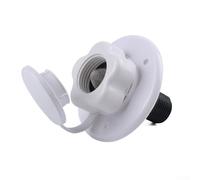 Hosrivae White Plastic Housing for Camper Fresh Plus City Water Quarters Three/Mm Connection Thread (G1/2) Stainless Steel Water Rv Van Filter Inlet Having Built-in Check Valve 19