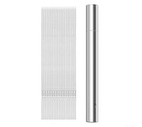Hosrivae WILLBBQ 304 Steel BBQ Skewers - No-Spin Even Cooking, Ergonomic & Portable Storage Tube, 20 or 40PCS Set Outdoor Grilling, Camping, Backyard Parties(20)