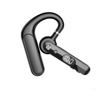 Hosrivae Wireless 6.0 Earpiece with Noise Cancelling Mic, 30H Talk Open Ear Headset Driving Work Office Business Calls, Black