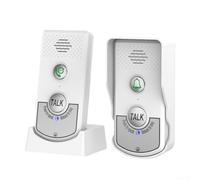 Hosrivae Wireless Doorbell, Two-Way Home Intercom With 1000M Long Range And Waterproof Outdoor Receiver, 2000MAh For Villas Flats And Offices(white)