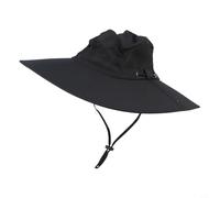 Hosrivae Women's Wide Brim Sun Hat with Ponytail Opening, Breathable Polyester UV Protection Fishing & Cycling Cap, Korean Style Summer Hat for Outdoor (A)