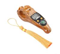 Hosrivae Wood Grain Electronic Hand Counter with LCD Digital Display, Portable Bead Counter for Meditation, Prayer & Stress Relief - 99,999 Count Capacity(WOODEN)