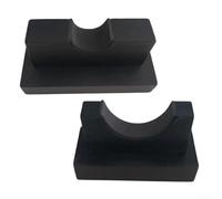 Hosrivae Wooden Baseball Bat Rack Display Stand with Adjustable Grooves & Non-Scratch Sponge Pads - Compact 12 x 9 x 4.5 cm Storage Holder for Baseball