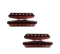 Hosrivae Wooden Wall-Mounted Billiard Cue Rack with 6 Slots for Pool, Snooker, and Carom Cues - Premium Solid Wood Holder Stand, Approx. 40 x 12 x 12 cm,(wine red 2 set)