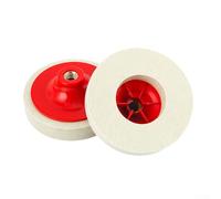Hosrivae Wool Felt Polishing Wheels 115Mm 125Mm, High-Density Soft Pad For Metal Stone Glass, For M14 Angle Grinder Disc For Rust Removal(115mm)