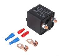 Hosrivae ZL180 Heavy-Duty 12V/24V/48V 200A Automotive Starting For Relay for ATV, UTV, Side-by-Side, Truck & Marine - 4-Pin For SPST DC For Relay with Accessories(12V)