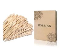 HOSSIAN 3.54 inch Bamboo Paddle Picks Skewers Toothpicks-Skewers-Sticks Grilling -Carmel Apple Bar-Chocolate Fountain for Appetiser,BBQ,Crafting and Party (9CM 200PCS)