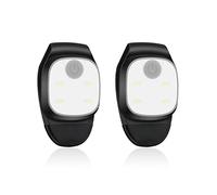 Hossom LED Headlamp, 2 Pieces Rechargeable Head Torch, LED Clip Lampe, 4 Lighting Modes, Head Light for Running, Camping, Dog Walking, Fishing, Hiking