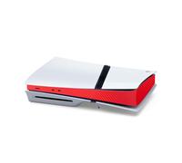 Host Center Decals Cover for PS5 Pro,Console Carbon Fiber Skin Stickers,Game Console Center Part Protection Film for PS5 Pro (Carbon Fiber Red)