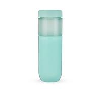 Host Freeze Double Walled Insulated Water Bottle Freezer Tumbler with Active Cooling Gel Stainless Steel Lid and Silicone Grip, Set of 1-20 oz (590ml) Plastic Bottle, Mint