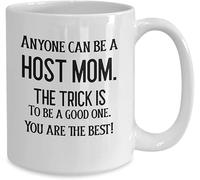 Host Mom Novelty Coffee Mug - Best Gift for Host Moms (Foreign Exchange Student/Au Pair Gift)11 Oz Novelty Drinking Cup